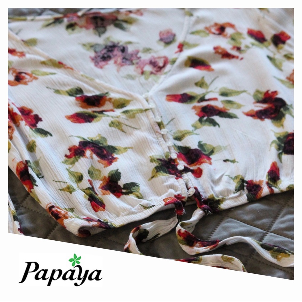 Cropped Papaya Blouse